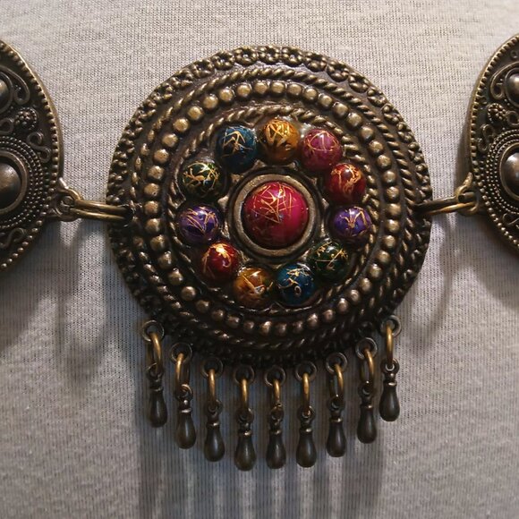 Womens ? Gorgeous Vintage Bohemian Multi Colored Intricately Detailed Belt ? main image 5